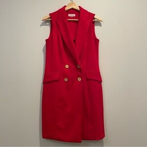Calvin Klein Red Blazer Vest